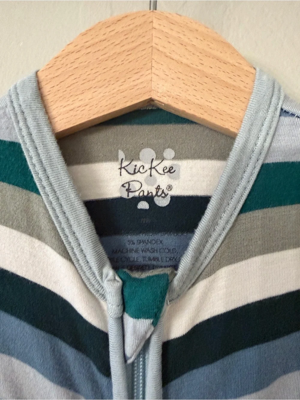 Kickee Pants Long-Sleeve Footed Stripe Pajamas